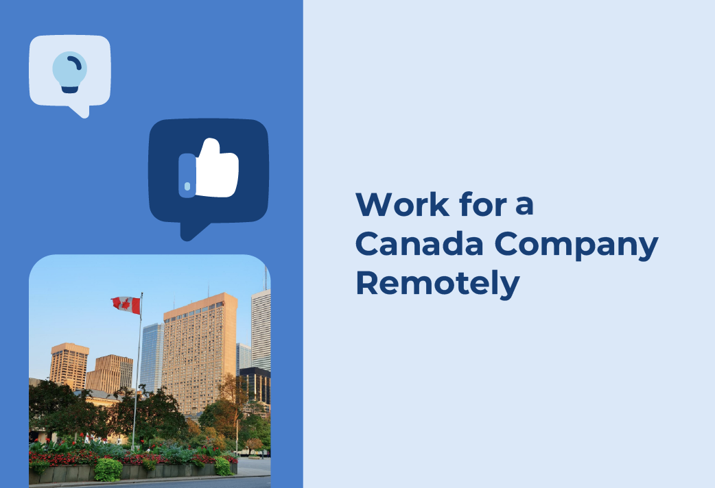work for a canadian company remotely