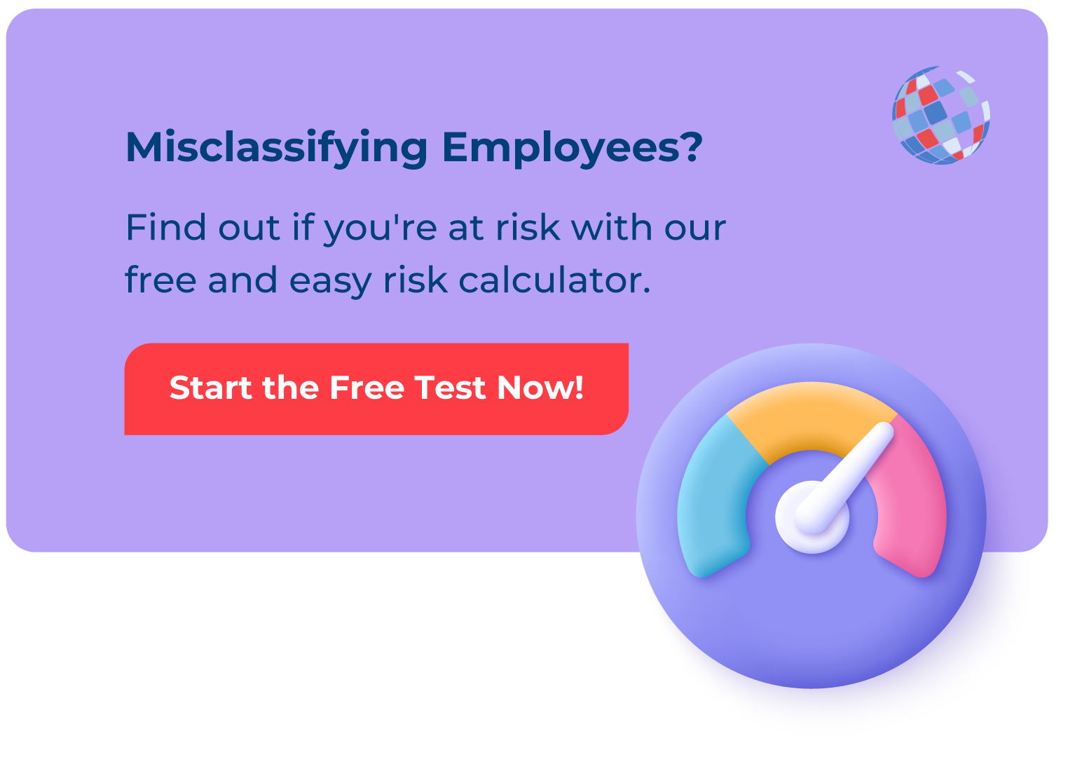 Independent contractor misclassification checklist banner
